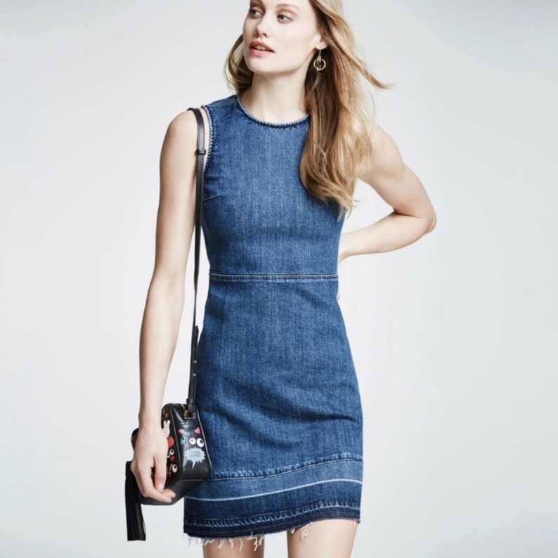 Theory Denim A Line Dress